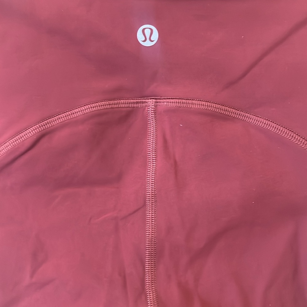 Lululemon Power Thru 25” in Merlot Red High Waisted Tight NWOT - Picture 8 of 8